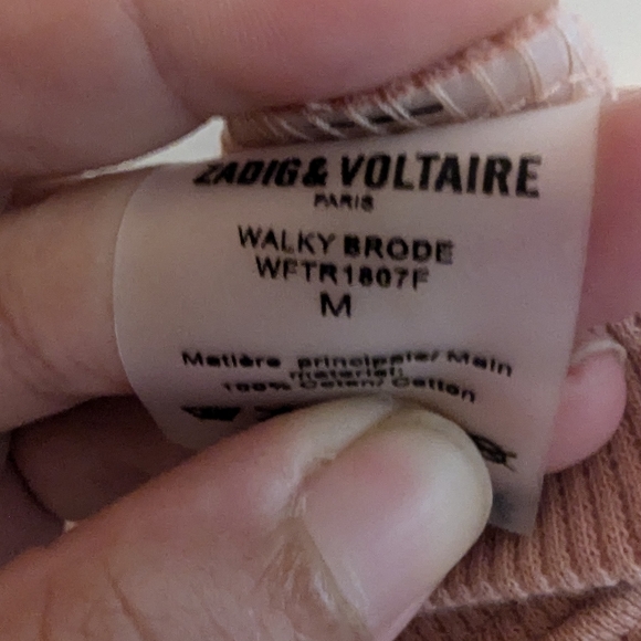 Zadig & Voltaire - Georgy Photoprint Hoodie in Pink, size M, NWOT - Picture 8 of 8